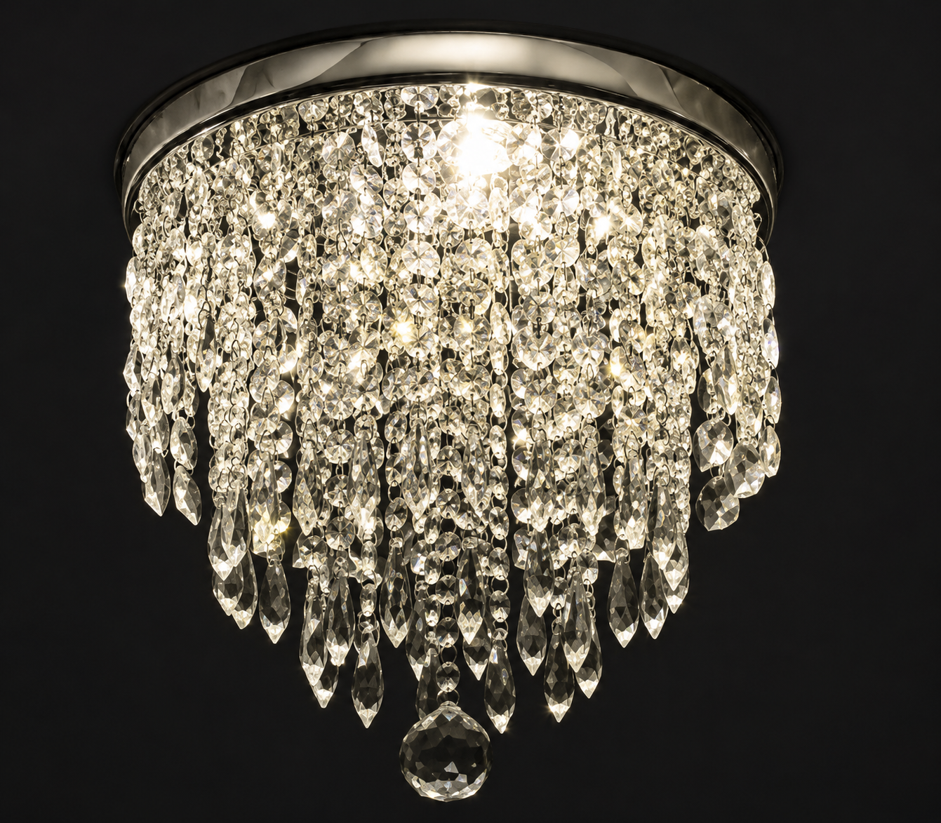 DIAMOND RAIN CRYSTAL CHANDALIER