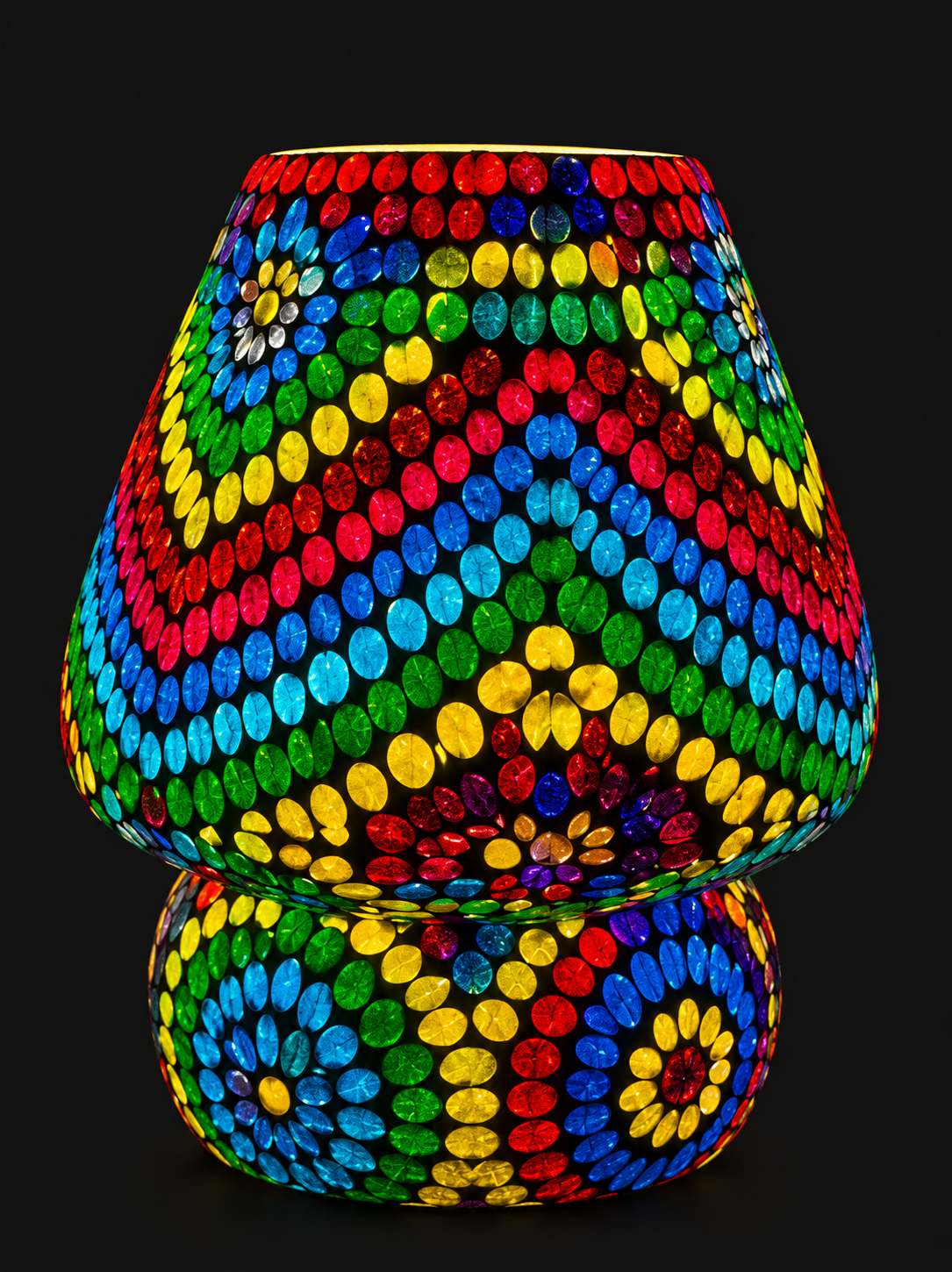RAINBOW HUES MOSAIC LAMP