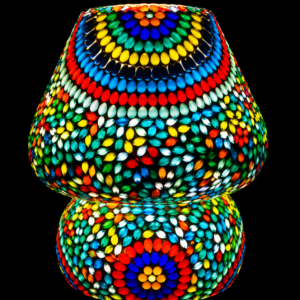 RADIANT BLOOM MOSAIC LAMP