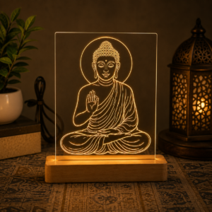 Gautam Buddha Acrylic LED Decor Light