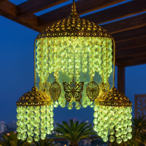CRYSTAL BUTTERFLY HANGING JHUMAR