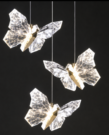 Hanging Butterfly Crystal Light
