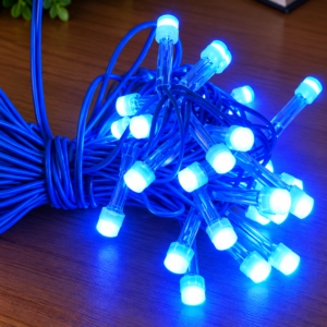 15m LED Diwali Light- Blue 8mm LED