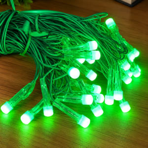 15m LED Diwali Light- Green 8mm LED
